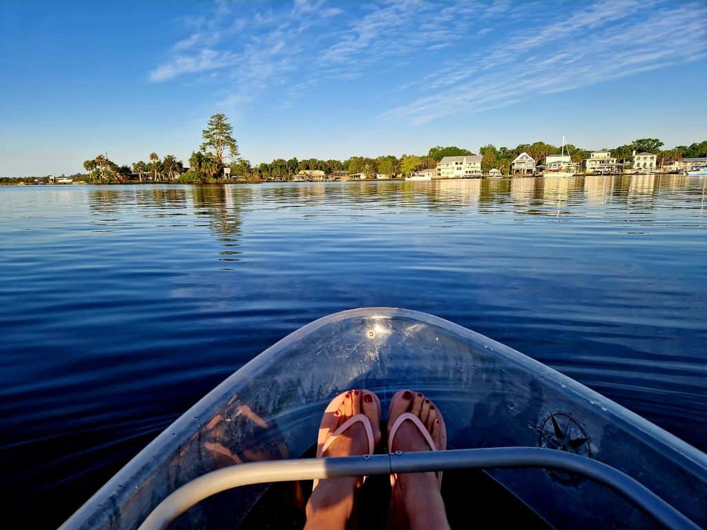 In een Kayak in Kings Bay in Crystal River