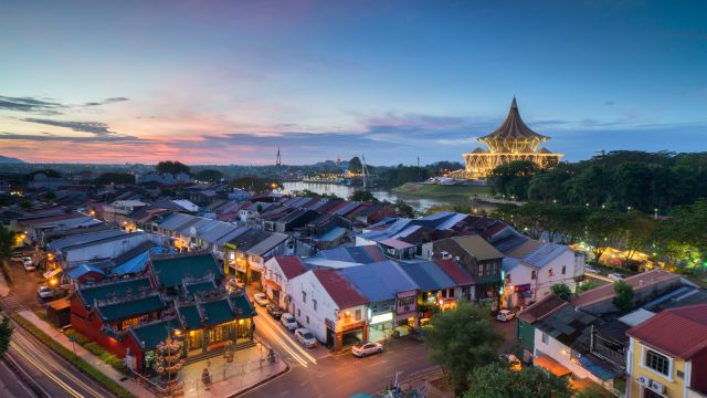 Die Wettervorhersage stündlich für Kuching