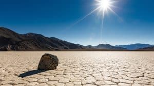 Het weer in Death Valley National Park, Californië in augustus 2017