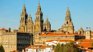 Het klimaat van Santiago de Compostella, Spanje