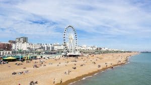 Het weer in Brighton, Engeland in maart 2016