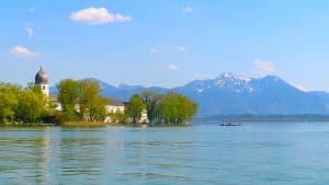 Het klimaat van Chiemsee, Duitsland