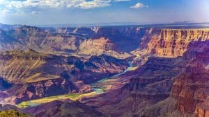 Het weer in Grand Canyon, Arizona in augustus 2014