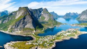 Het klimaat van Sund i Lofoten, Noorwegen