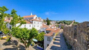 Het klimaat van Óbidos, Portugal