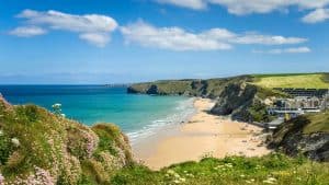 Het weer in Cornwall, Engeland in februari 2021