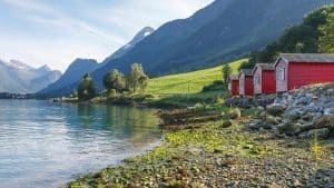 Het weer in Nordfjorden, Noorwegen in juni 2019