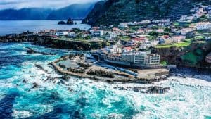 Het weer in Porto Moniz, Madeira in augustus 2015