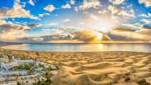 Het weer in Dunas de Maspalomas, Gran Canaria in februari 2024